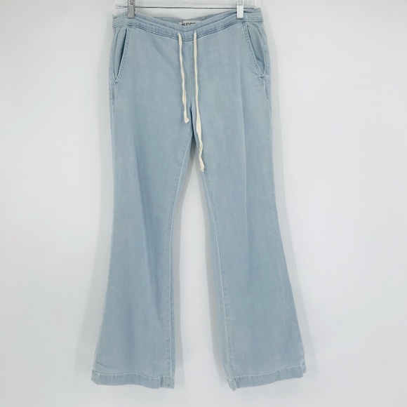 Wildfox PCH Pull On Denim Pants Wide Leg Size XS - Picture 1 of 9